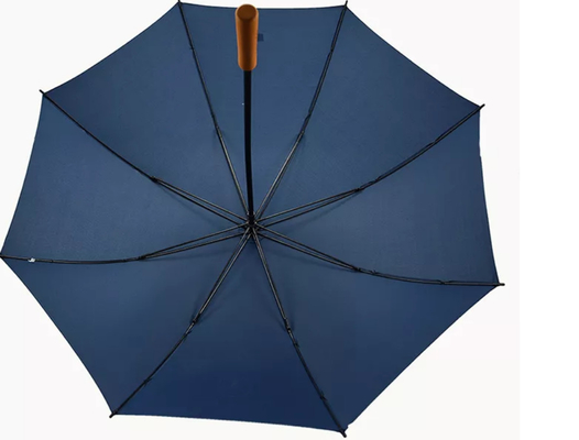 โครงไฟเบอร์กลาส 190T Pongee Straight Windproof Golf Umbrellas